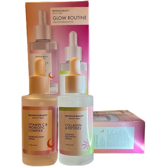 Provence Beauty GLOW ROUTINE Two Step Serum Routine - Natural - Vegan - NWB - Picture 7 of 8
